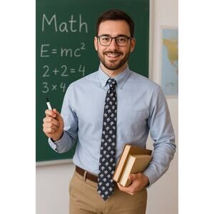 Men's City Avenue Elephant Tie Teacher Fancy Novelty One Size Adjustable School